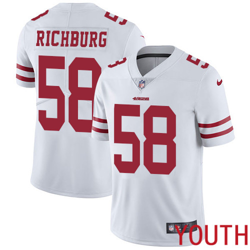 San Francisco 49ers Limited White Youth Weston Richburg Road NFL Jersey 58 Vapor Untouchable